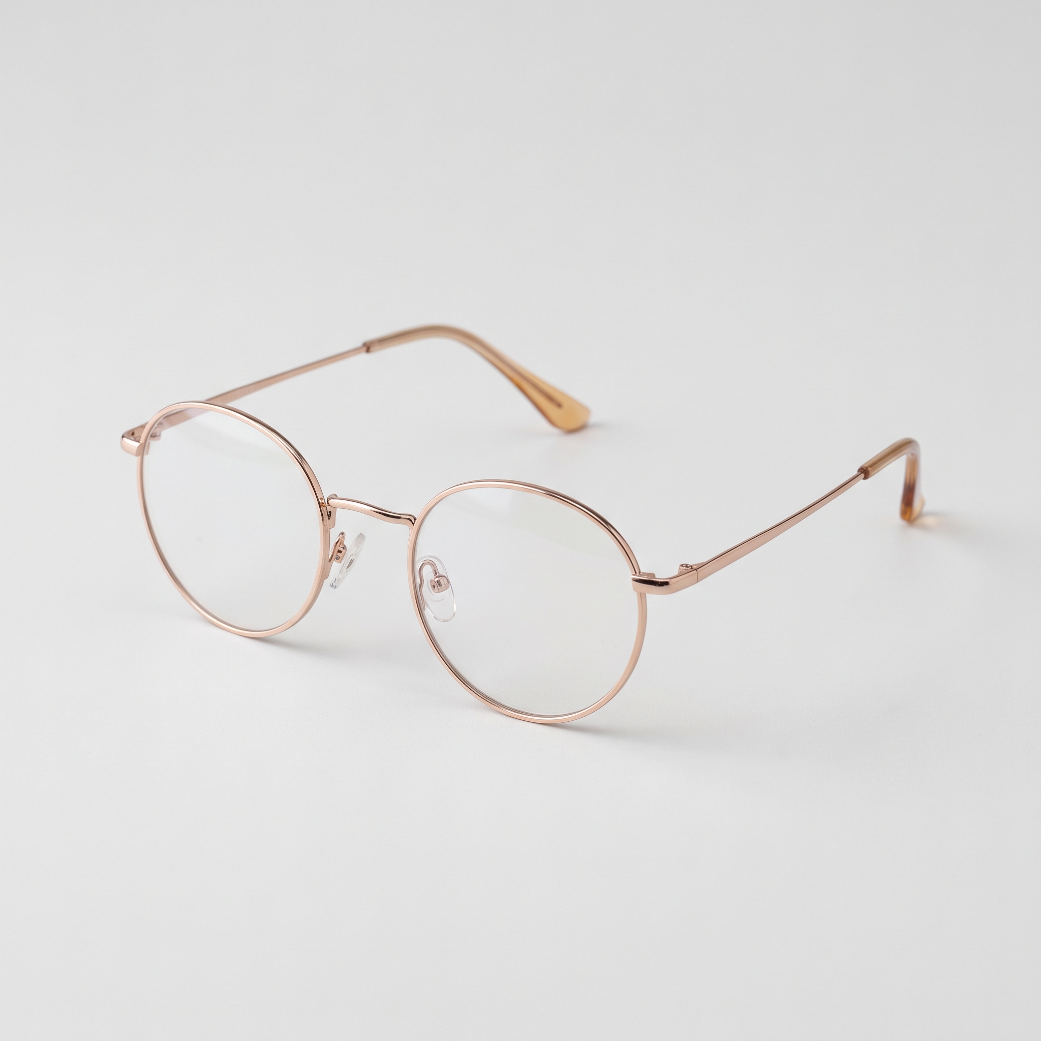 Siam Rose Gold Blue Block Glasses